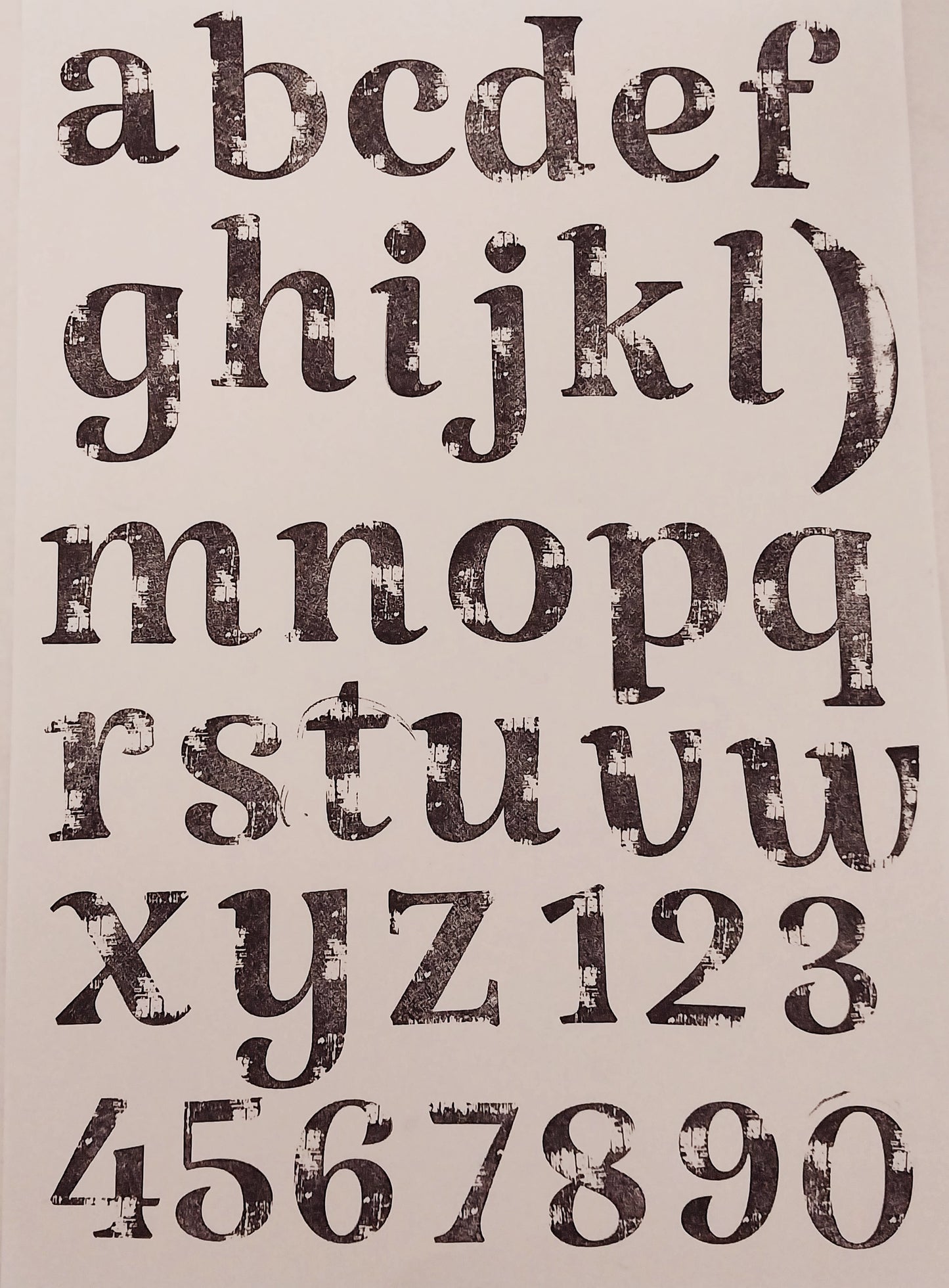 STAMP Text lowercase (T_09 ) 21cm x 29cm