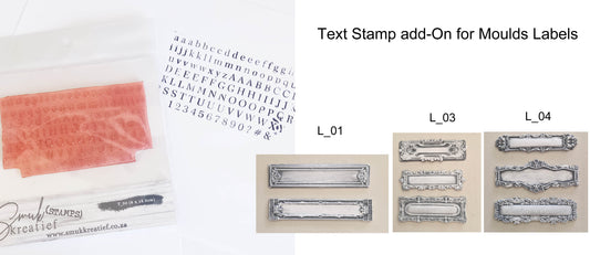 STAMP T_30 - 8cm x 12.5cm ( Add On for Mould Labels, L_01, L_03,L_04 )