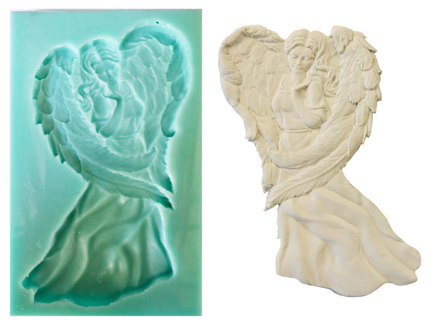 Angel Silicone Mould ( S_87 ) 15cm x 9.5cm x 1.5cm