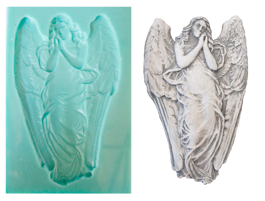 Angel Silicone Mould ( S_88 ) 10.5cm x 16cm x 1.5cm