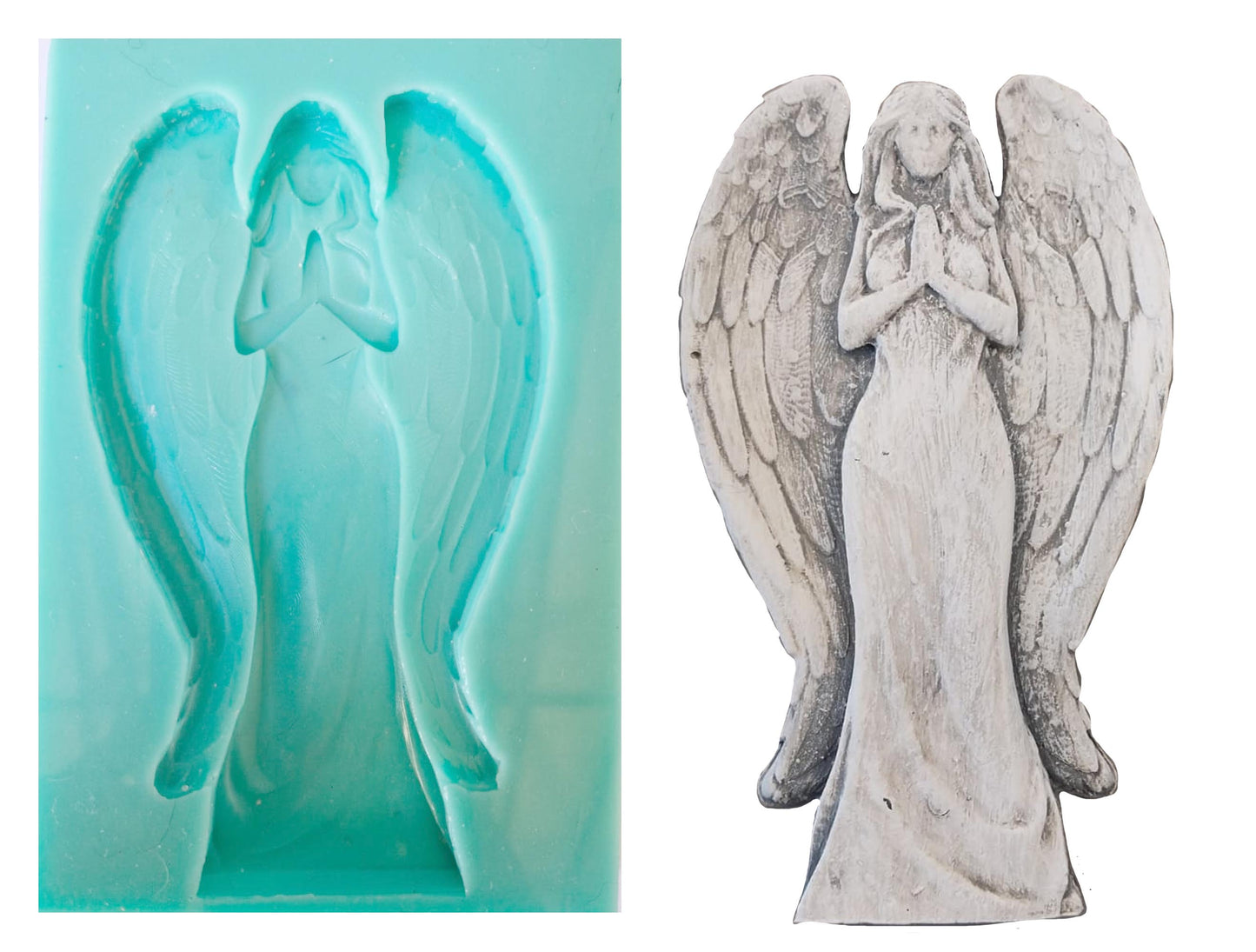 Angel Silicone Mould ( S_89 ) 10.5cm x 16cm x 1.8cm