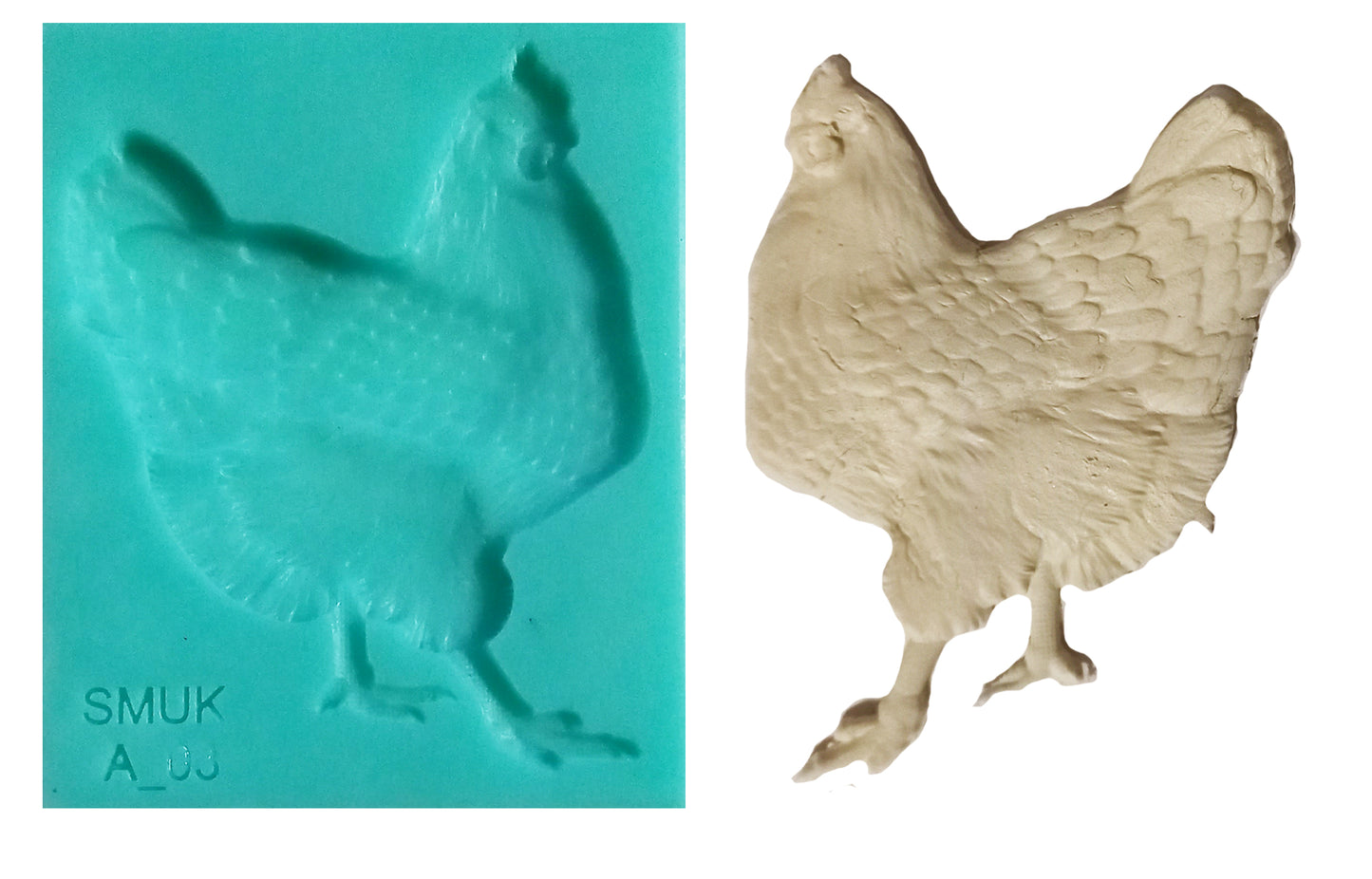 Animal Silicone Mould - ( A_03 ) 8.3cm x 10cm x 1cmcm