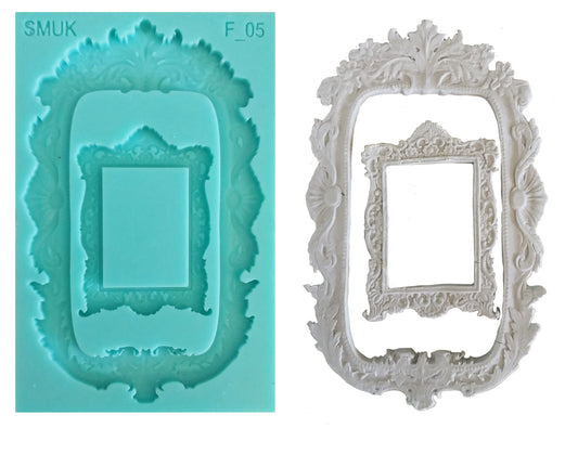 Large Frame Silicone Mould ( F_05 ) 10cm x 16cm x 1cm