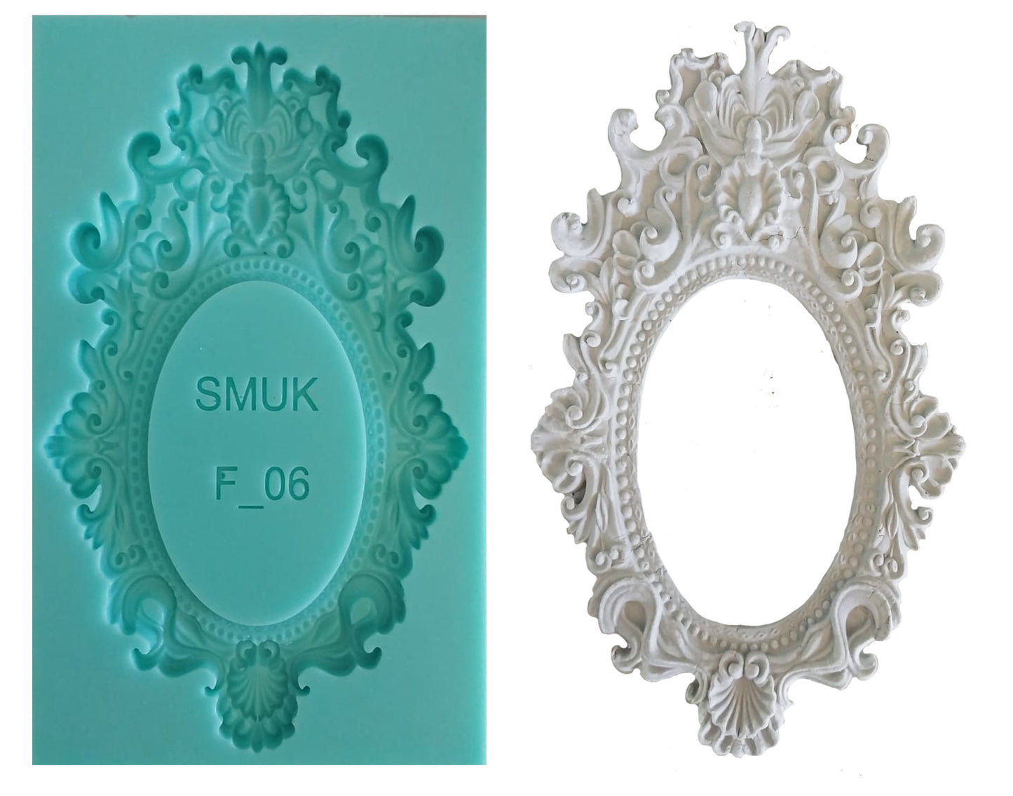 Large Frame Silicone Mould ( F_06 ) 10cm x 16cm x 1.5cm