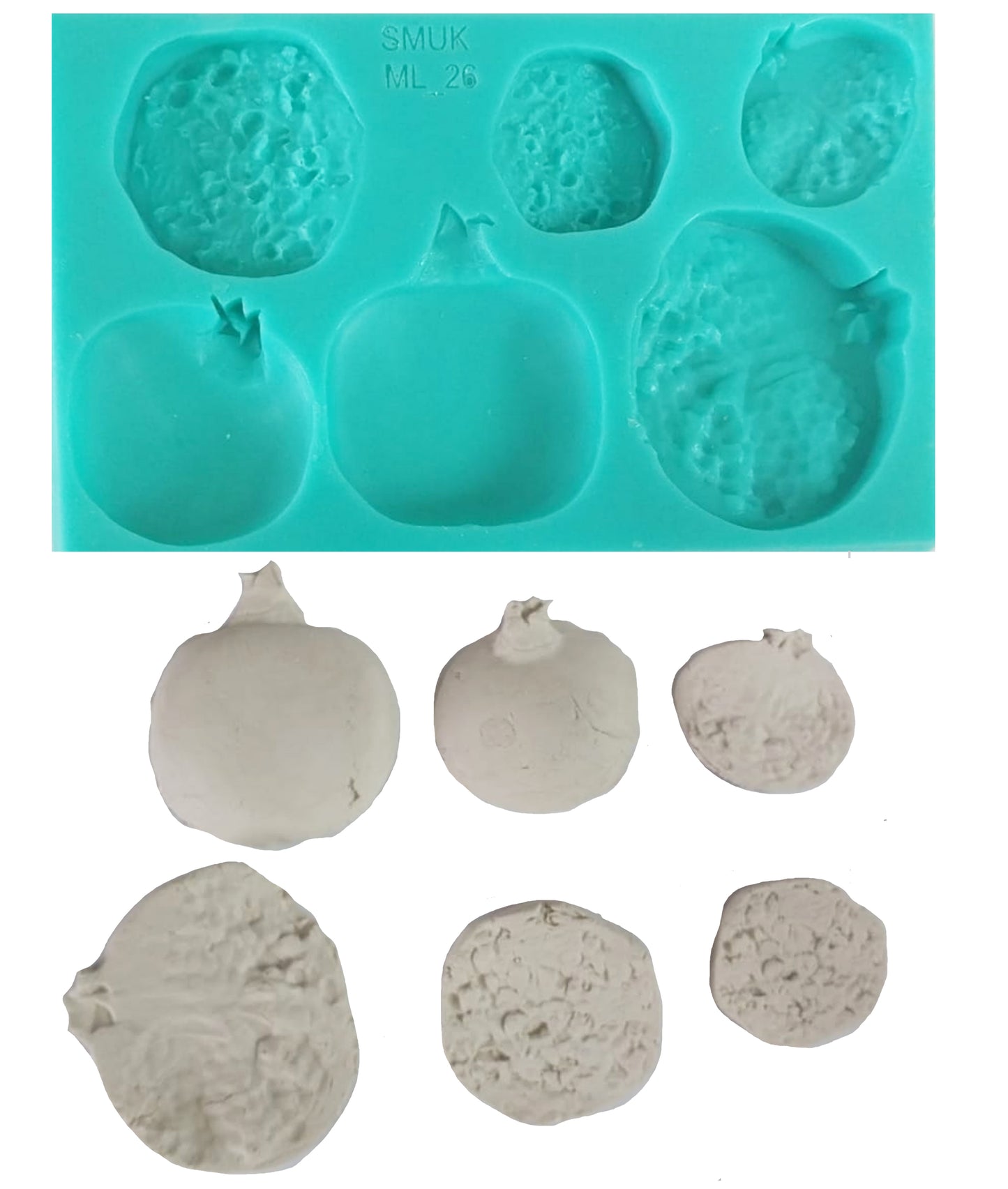 Pomegranate Silicone Mould (ML-26 ) 16cm x 10cm x2cm