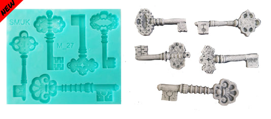 Keys silicone Mould - ( M_27 ) 11cm x 10cm x 1cm