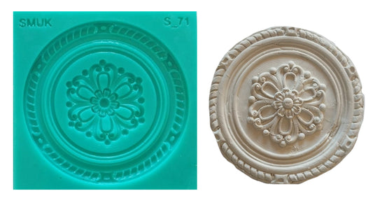 Single silicone Mould - ( S_71 ) 11cm x 11cm x 1cm