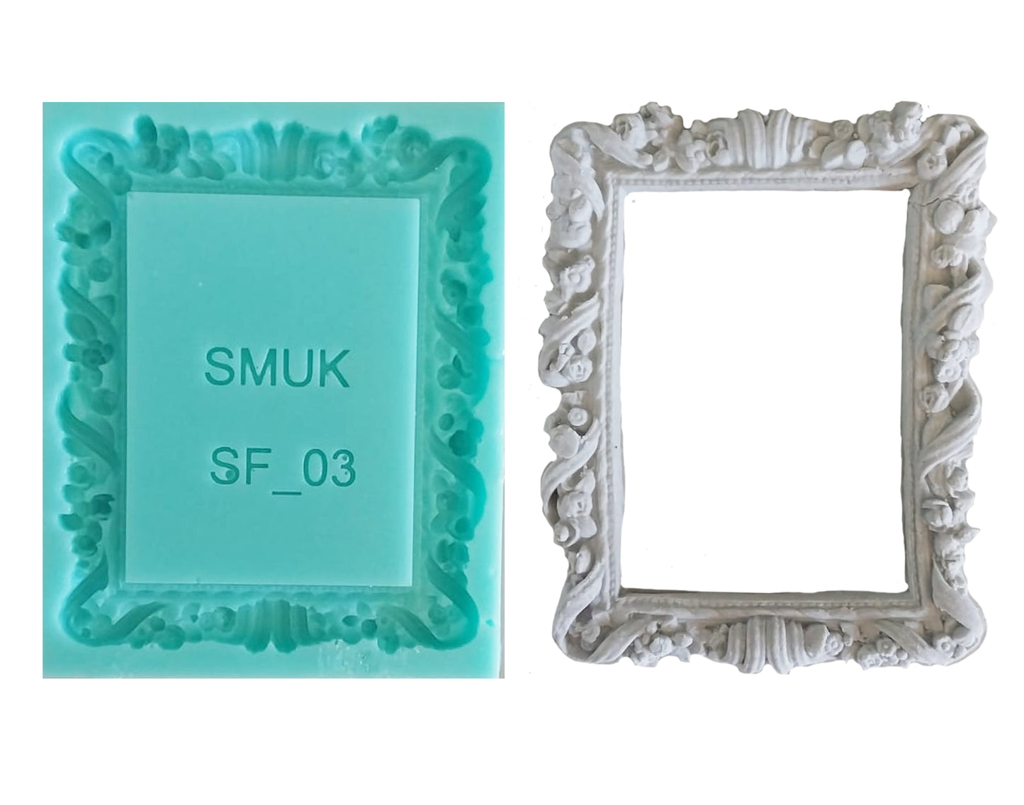 Small Frame Silicone Mould ( SF_03 ) 6.5cm x 8cm x 1cm