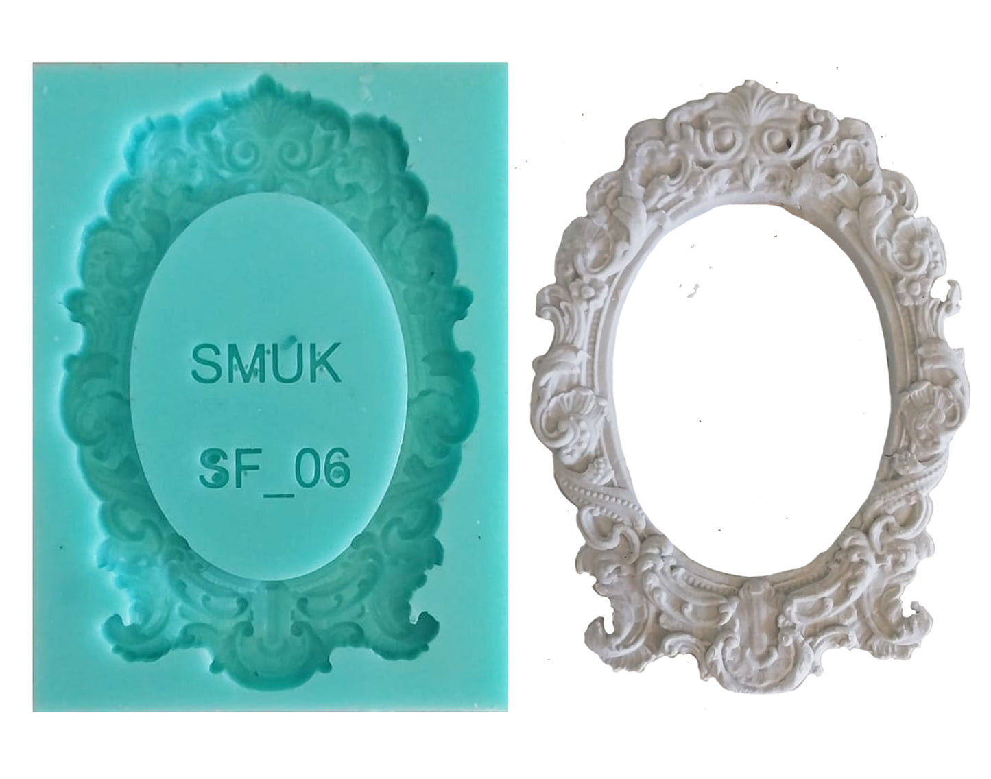 Small Frame Silicone Mould ( SF_06 ) 6.5cm x 8cm x 1cm