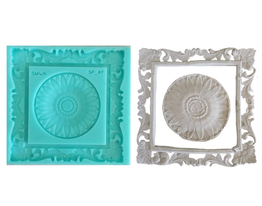 Small Frame Silicone Mould ( SF_07 ) 8.5cm x 8.5cm x 1cm