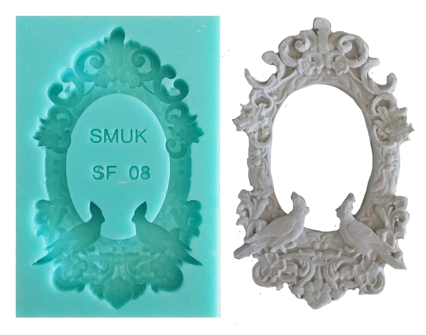 Small Frame Silicone Mould ( SF_08 ) 6.5cm x 8cm x 1cm