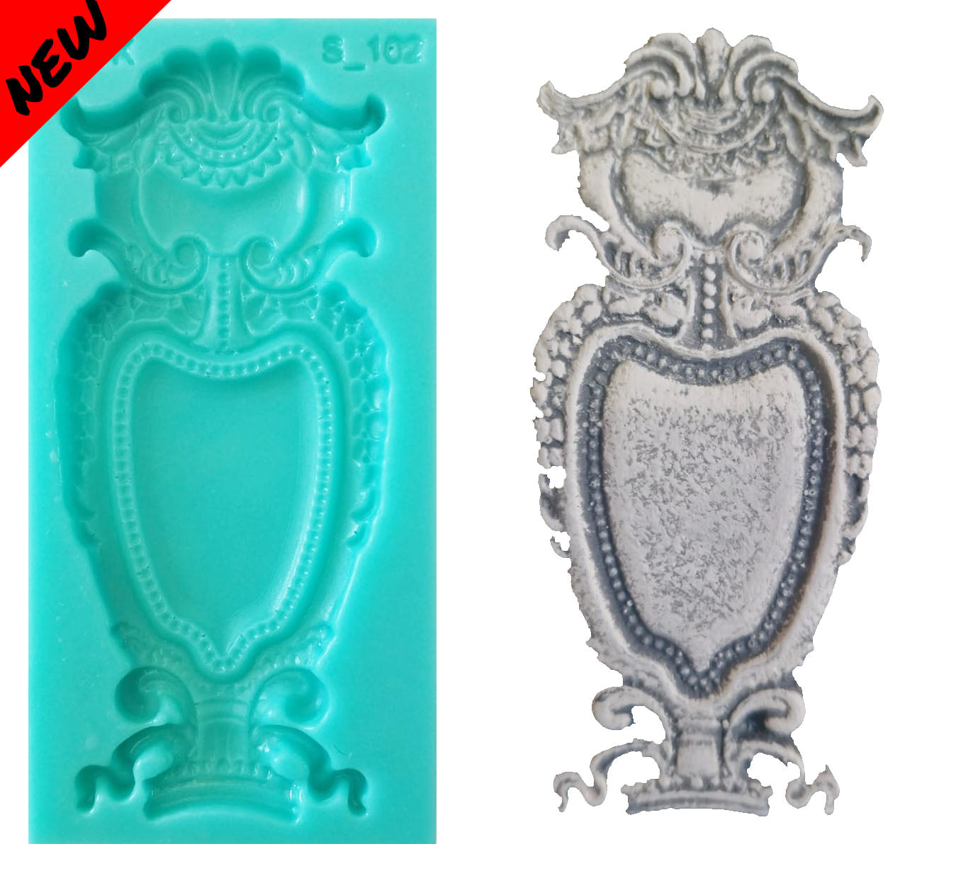 Single Silicone Mould - (  S_102 ) 5cm x 11cm x 1cm