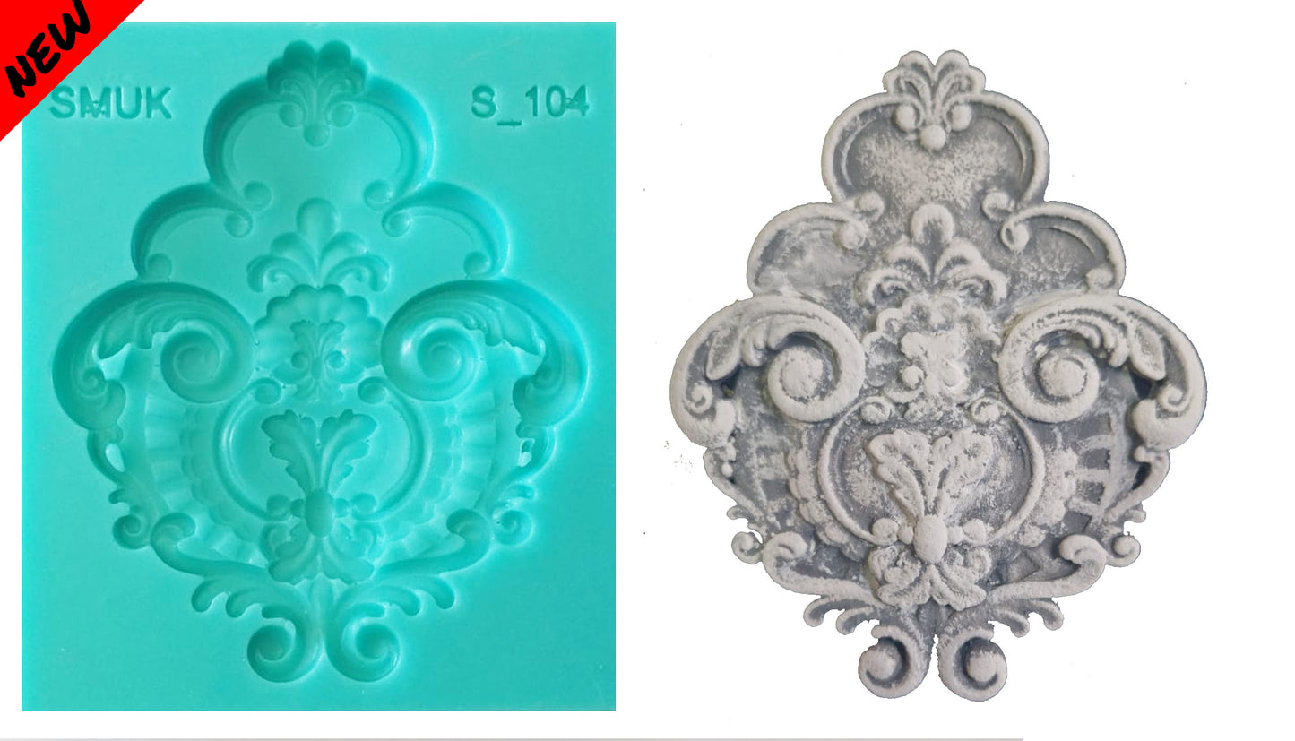 Single Silicone Mould - ( S_104 ) 10cm x 11.5cm x 1.5cm