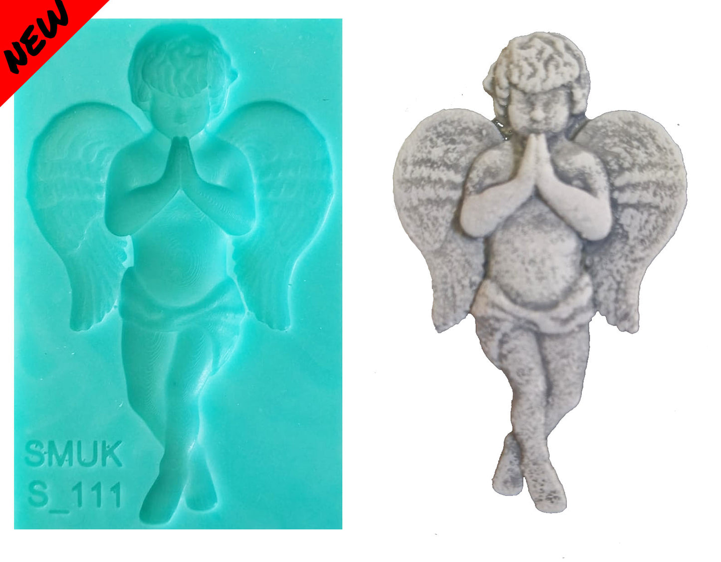 Angel Silicone mould - ( S_111 ) 6cm x 9cm x 1cm