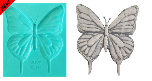 Butterfly Silicone mould - ( S_117 ) 10cm x 12cm x1cm