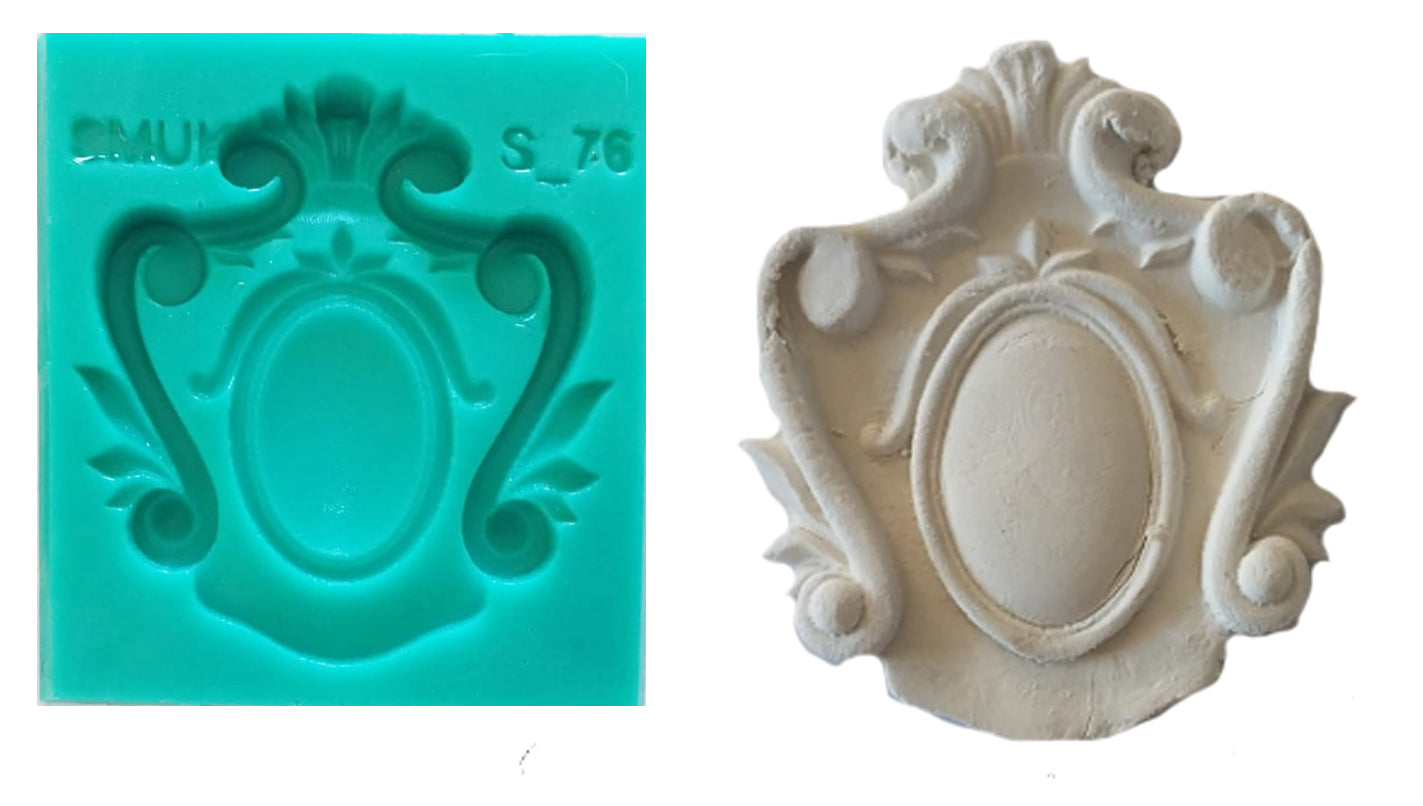 Single Silicone mould - ( S_76 ) 7cm x 7.5cm x 1.5