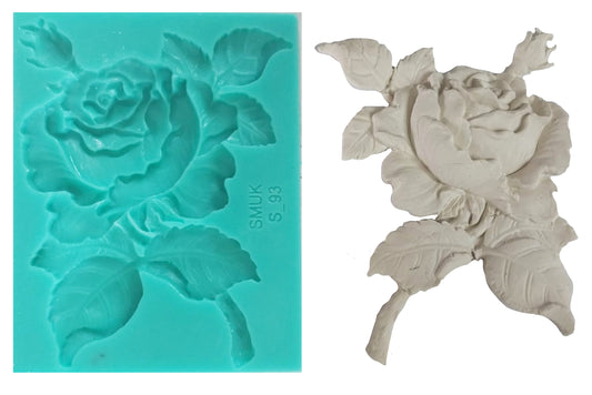 Rose Silicone mould ( S_93 ) 12.5cm x 10cm x 2cm