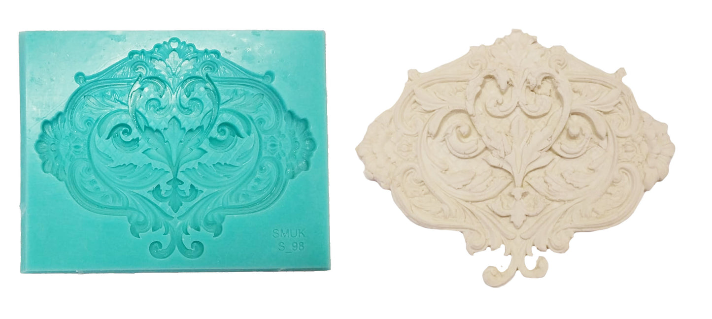 Single Silicone Mould - ( S98 ) 12cm x 10cm x 1cm