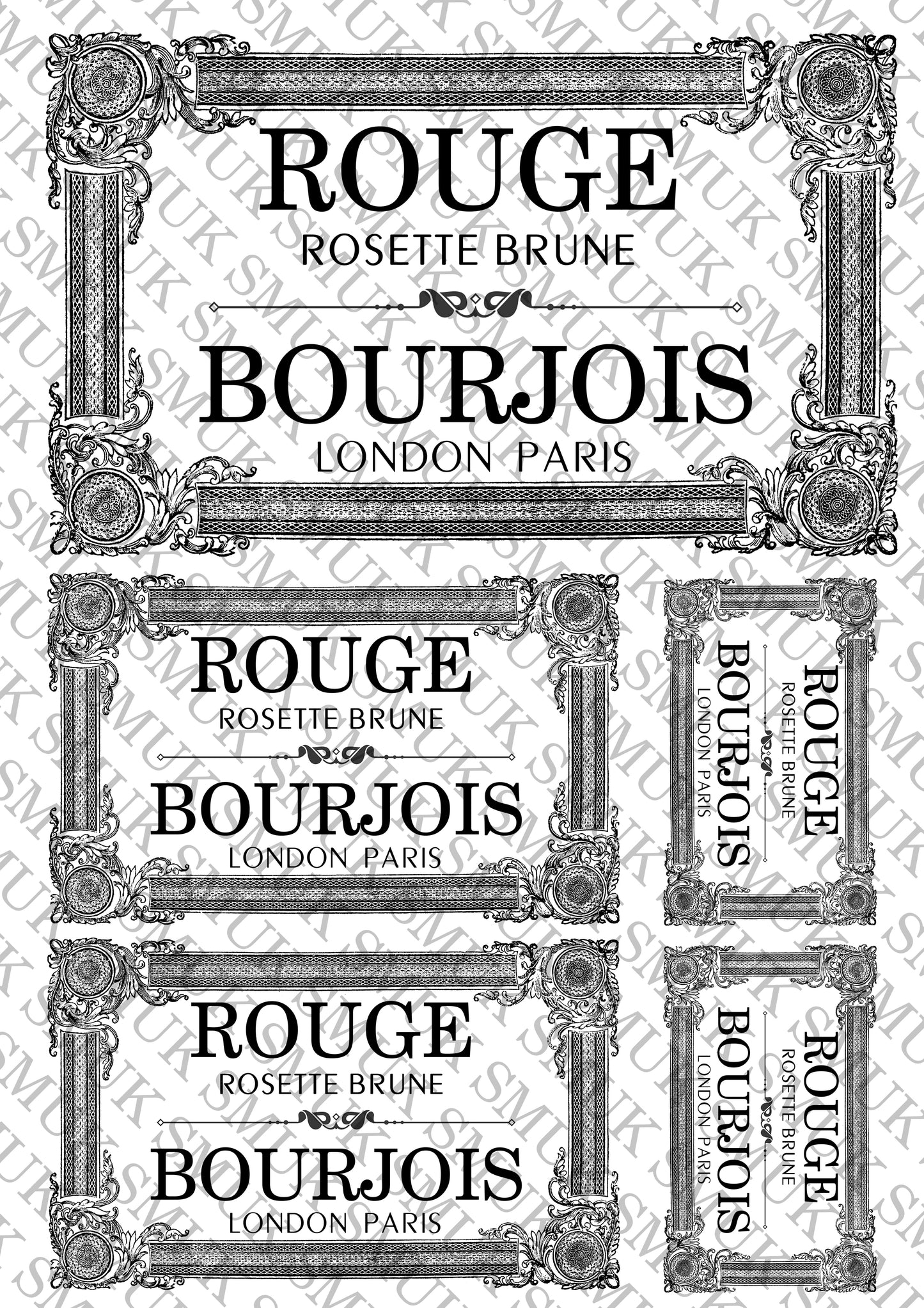 Rogue - Printable Old School Transfer - Decoupage