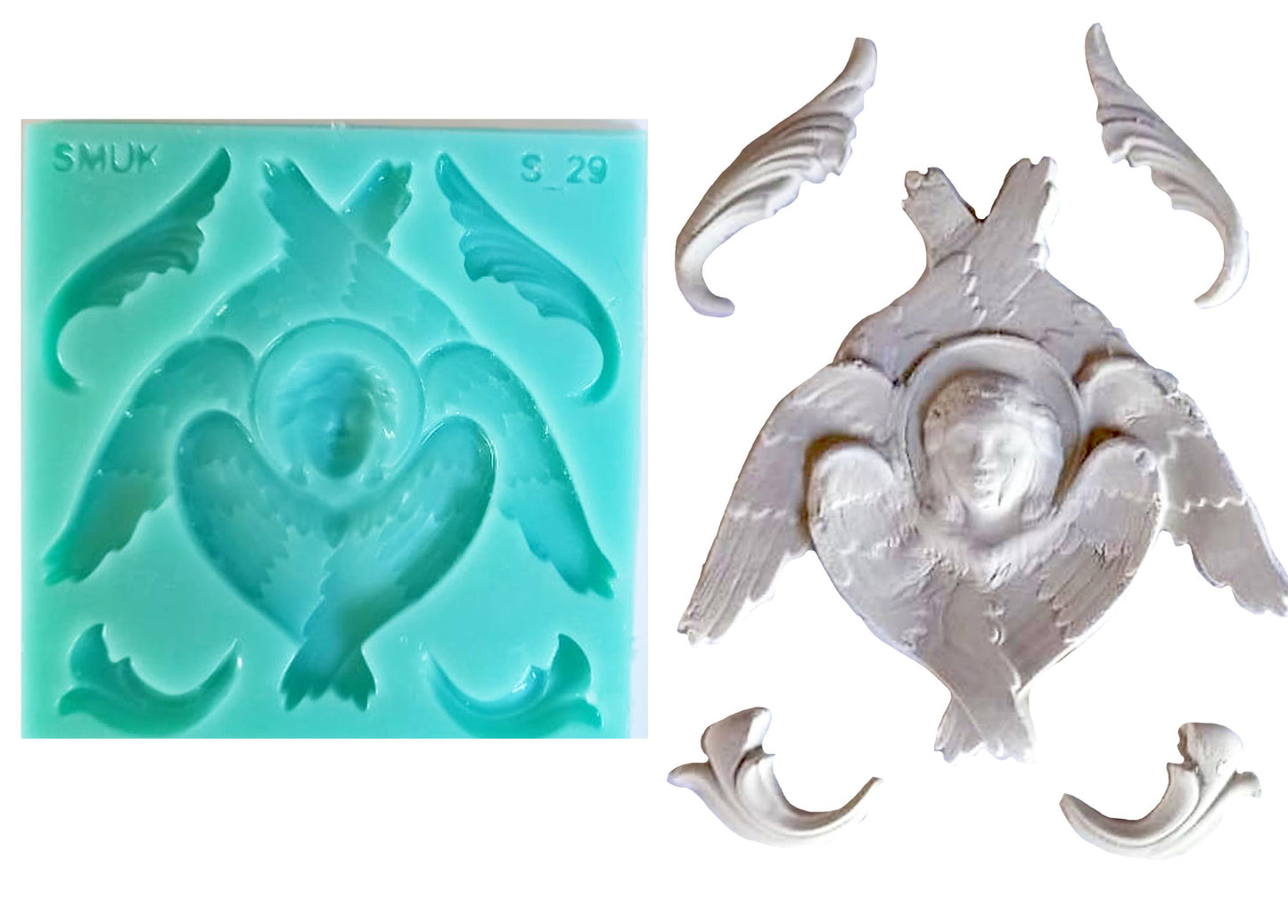 Single Silicone Mould - (S_29) 10cm x 10cm x 1.5cm